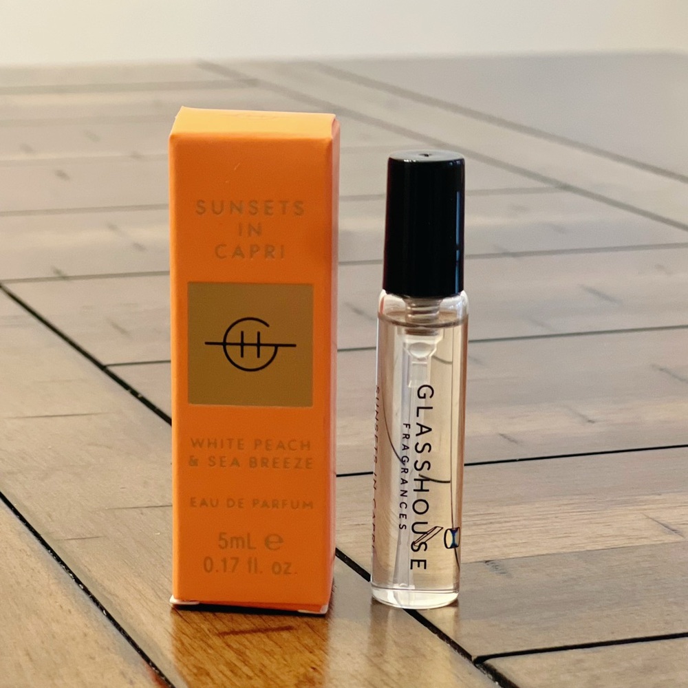 Glasshouse Sunset in Capri White Peach & Sea Breeze Edp 5ml